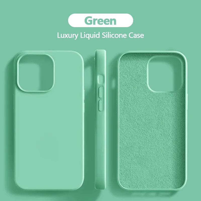 Stornfield | Shockproof Liquid Silicone Case for iPhone 15 14 13