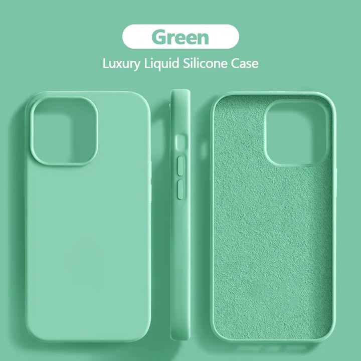 Stornfield | Shockproof Liquid Silicone Case for iPhone 15 14 13