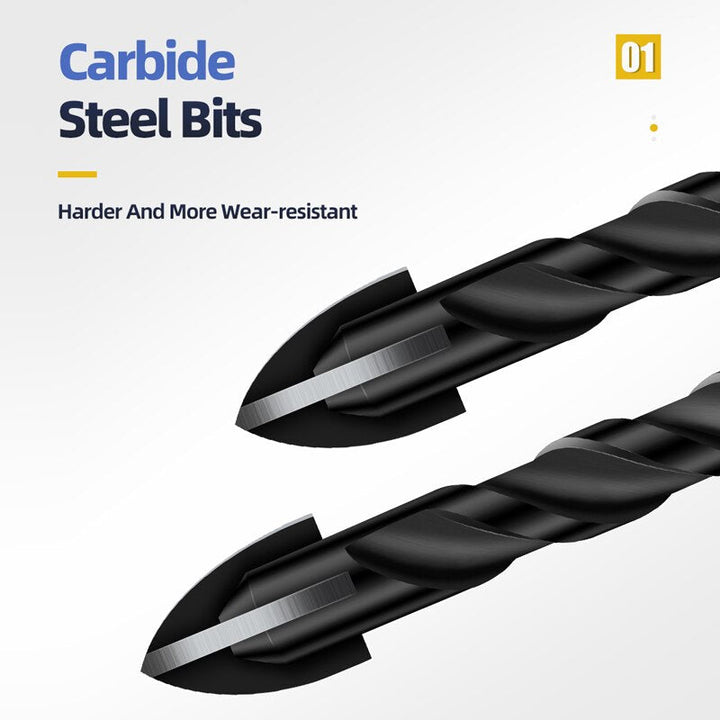 Heavy-Duty Mega Ultimate Cross Hex Drill Bit Set | Stornfield