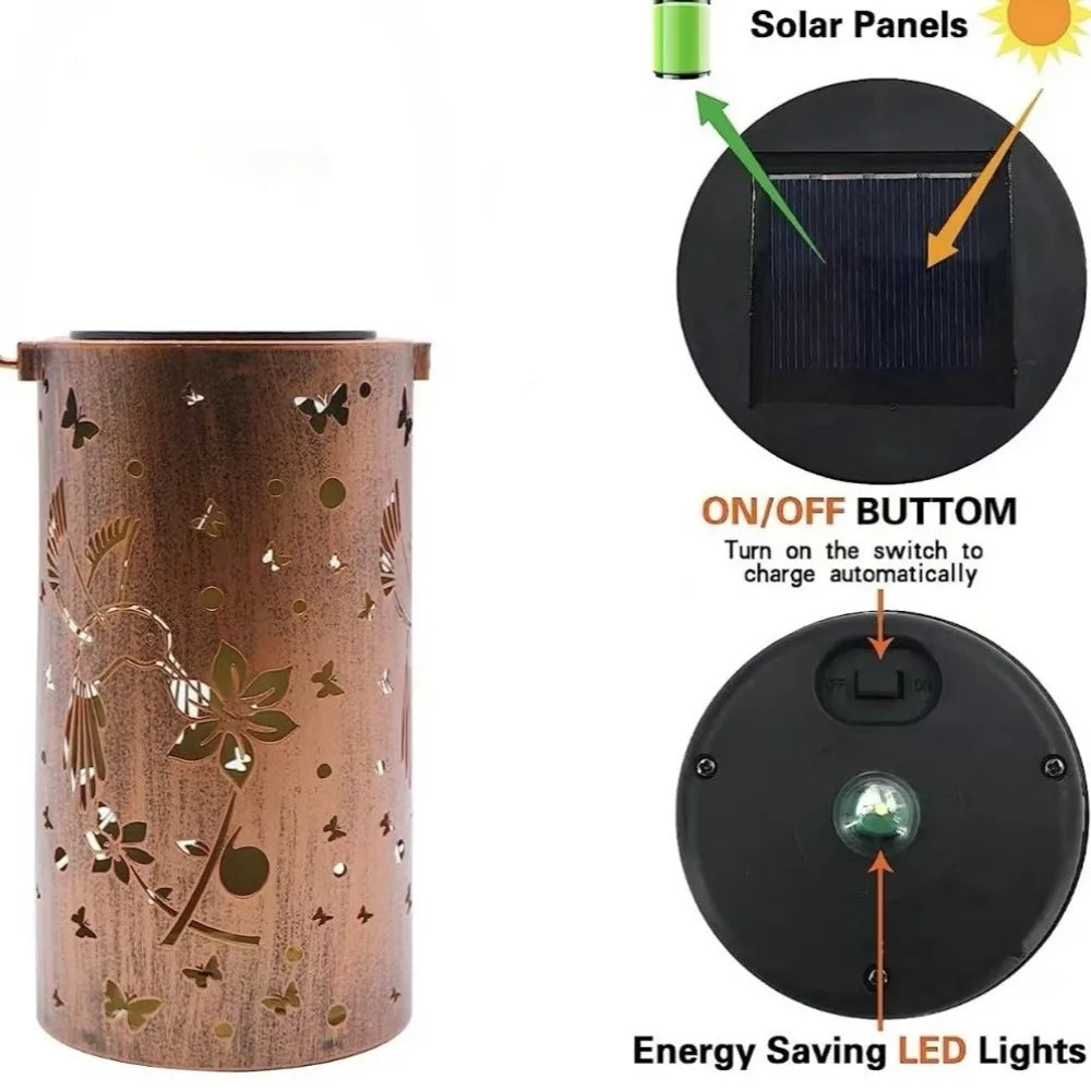 Lanterne Solaire Colibri Creuse Lumineuse