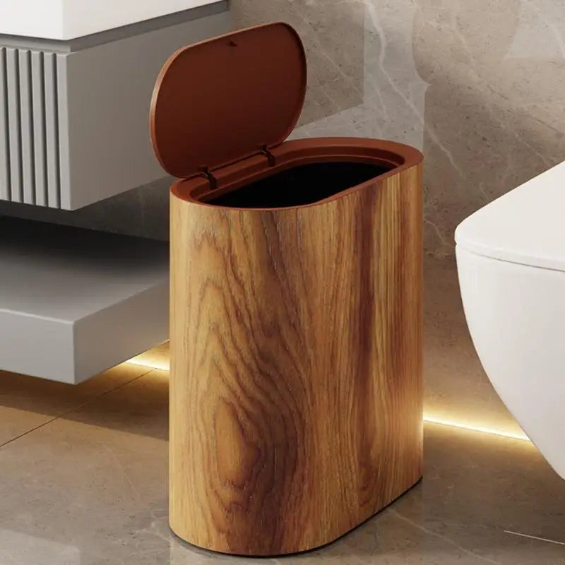 EcoHide Compact Trash Can with Hidden Lid Stornfield