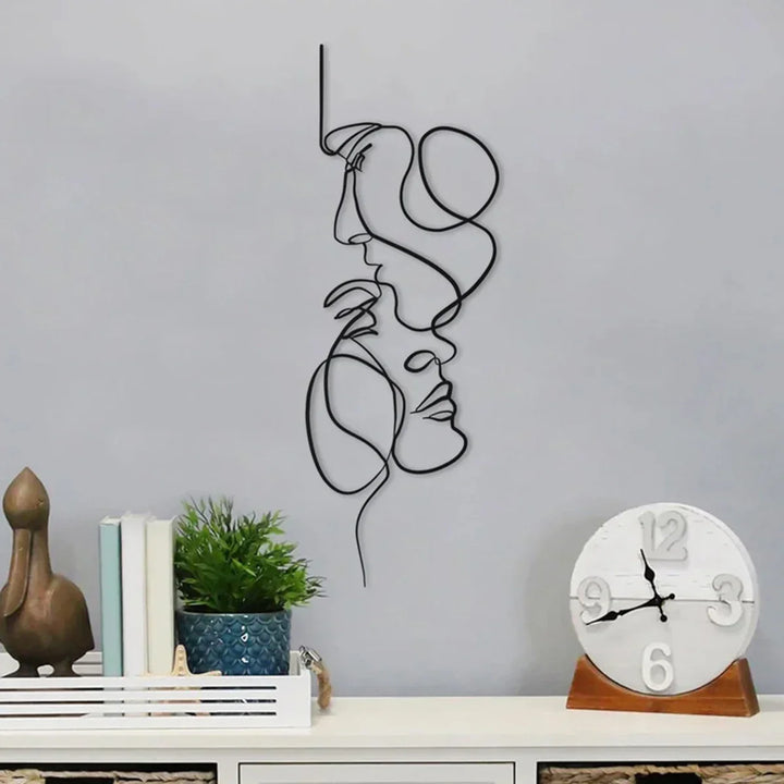 Stornfield | Black Metal Wall Art | Abstract Wall Sculpture