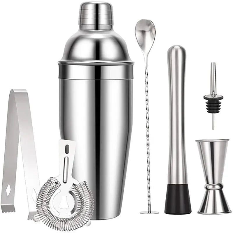 Stornfield | 550ml/750ml Stainless Steel Cocktail Shaker Mixer Bar Set Tools with Wine Rack Tool for Birthday Gift