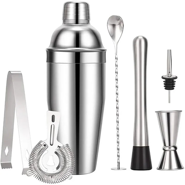Stornfield | 550ml/750ml Stainless Steel Cocktail Shaker Mixer Bar Set Tools with Wine Rack Tool for Birthday Gift