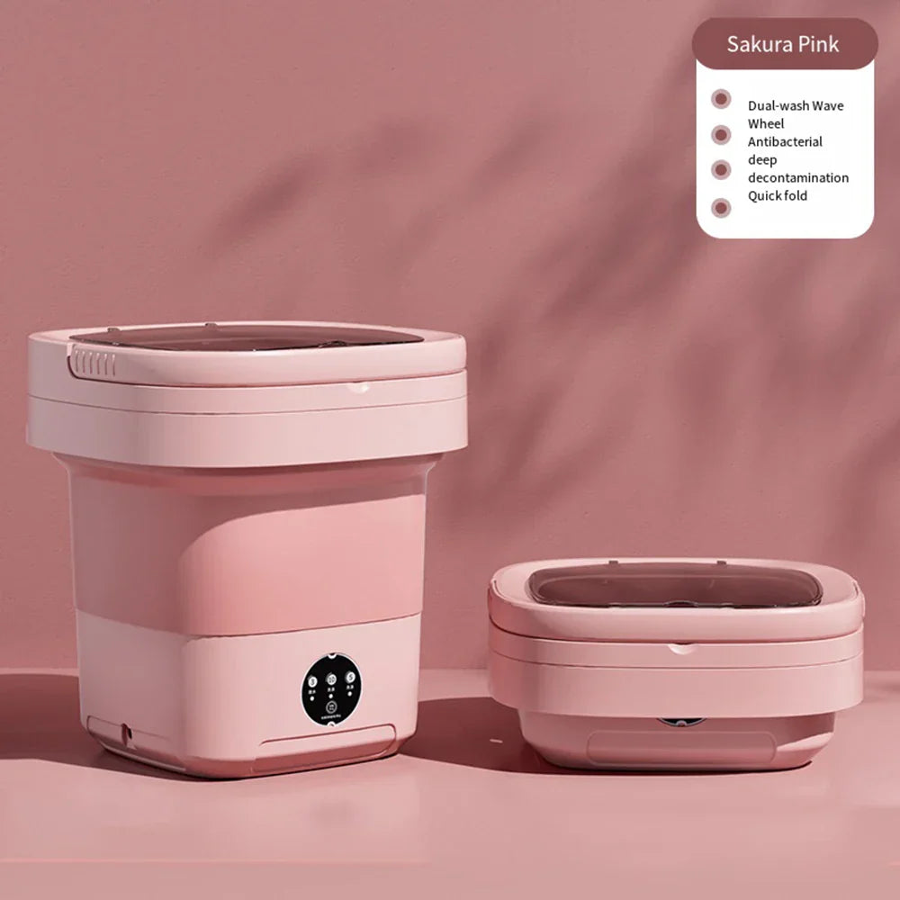 Compact Folding Ultrasonic Travel Laundry Washing Machine | Stornfield