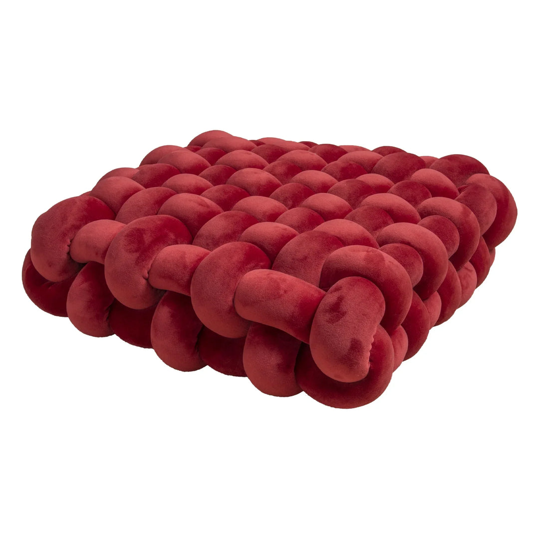 Thick woven knot cushion | Stornfield