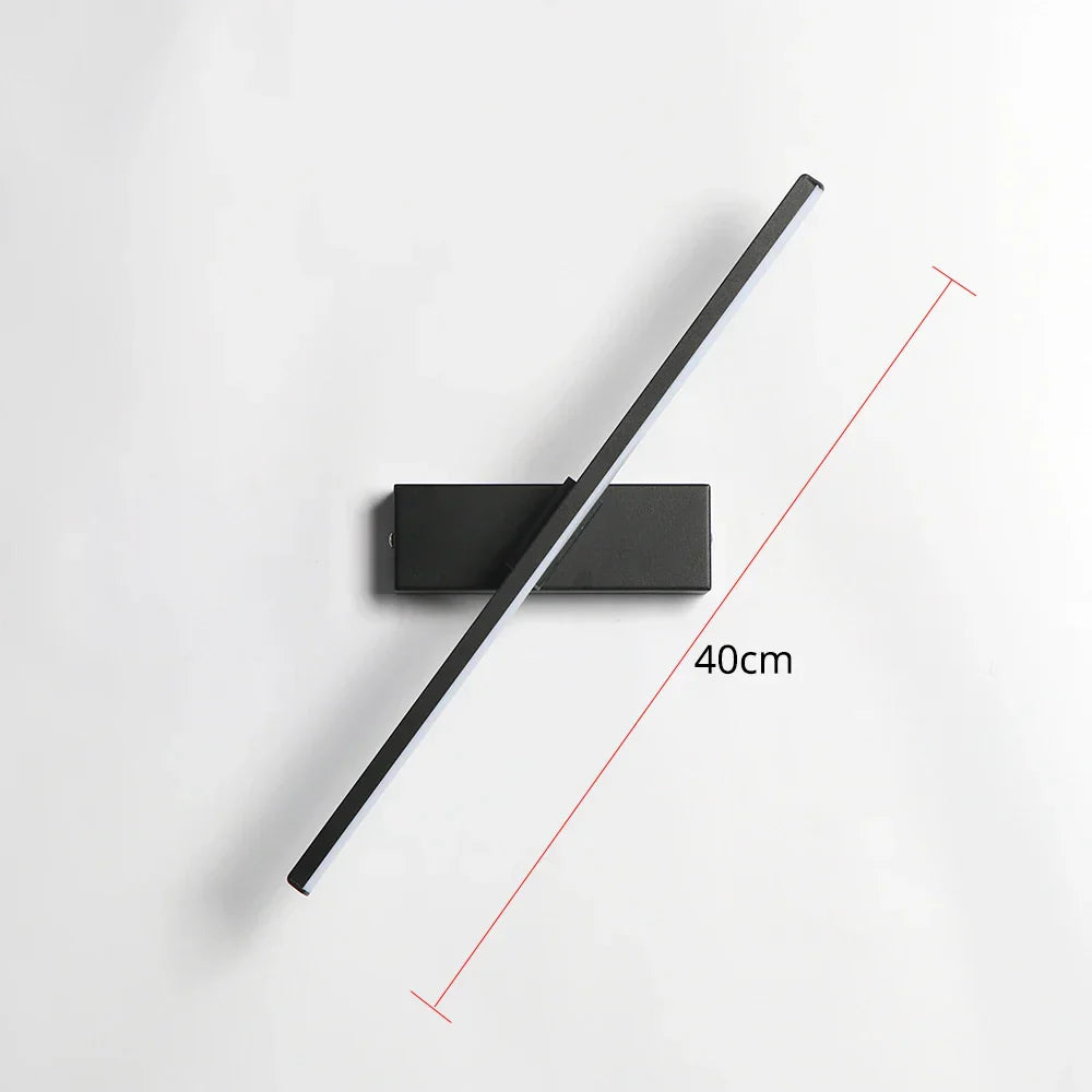 Stornfield | Modern Bedroom Wall Sconce with Rotation - Adjustable LED Wall Lamp Socket