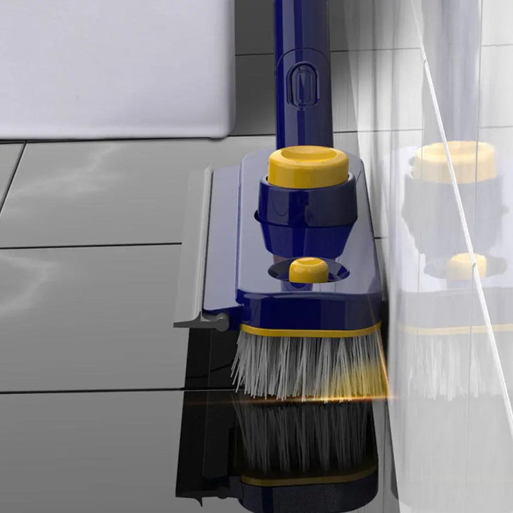 2in1 V-Shaped Long Handle Floor Scrub Edge Cleaner Brush | Stornfield