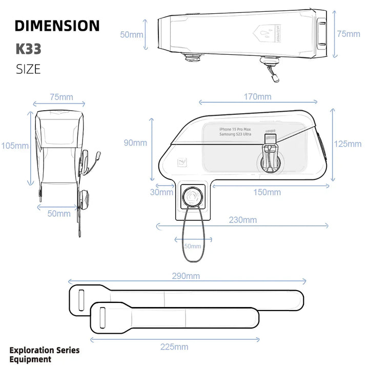 Stornfield | Magnetic Waterproof Bicycle Bag