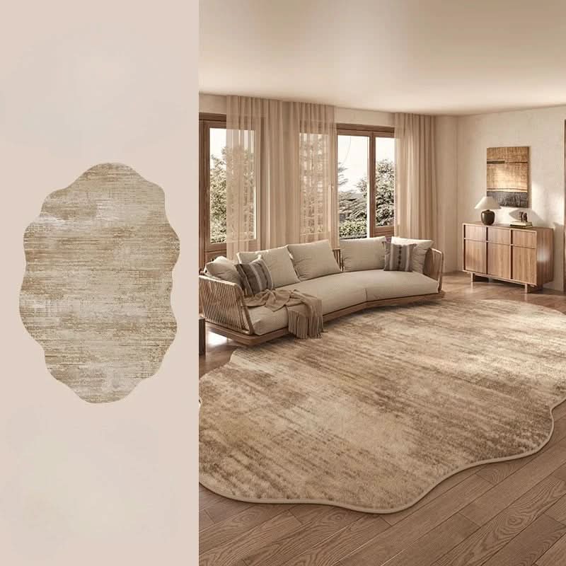 Stornfield | Irregular Plush Washable Rug for Bedroom and Living Room