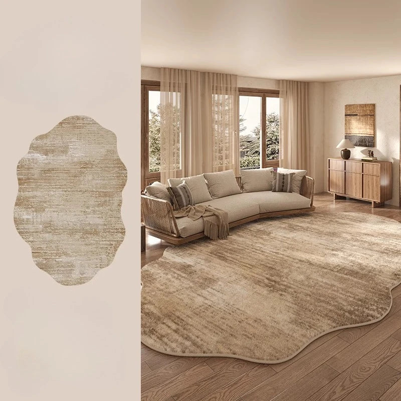 Stornfield | Irregular Plush Rug Light Luxury Washable for Bedroom and Living Room