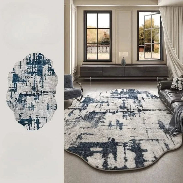 Stornfield | Irregular Plush Washable Rug for Bedroom and Living Room