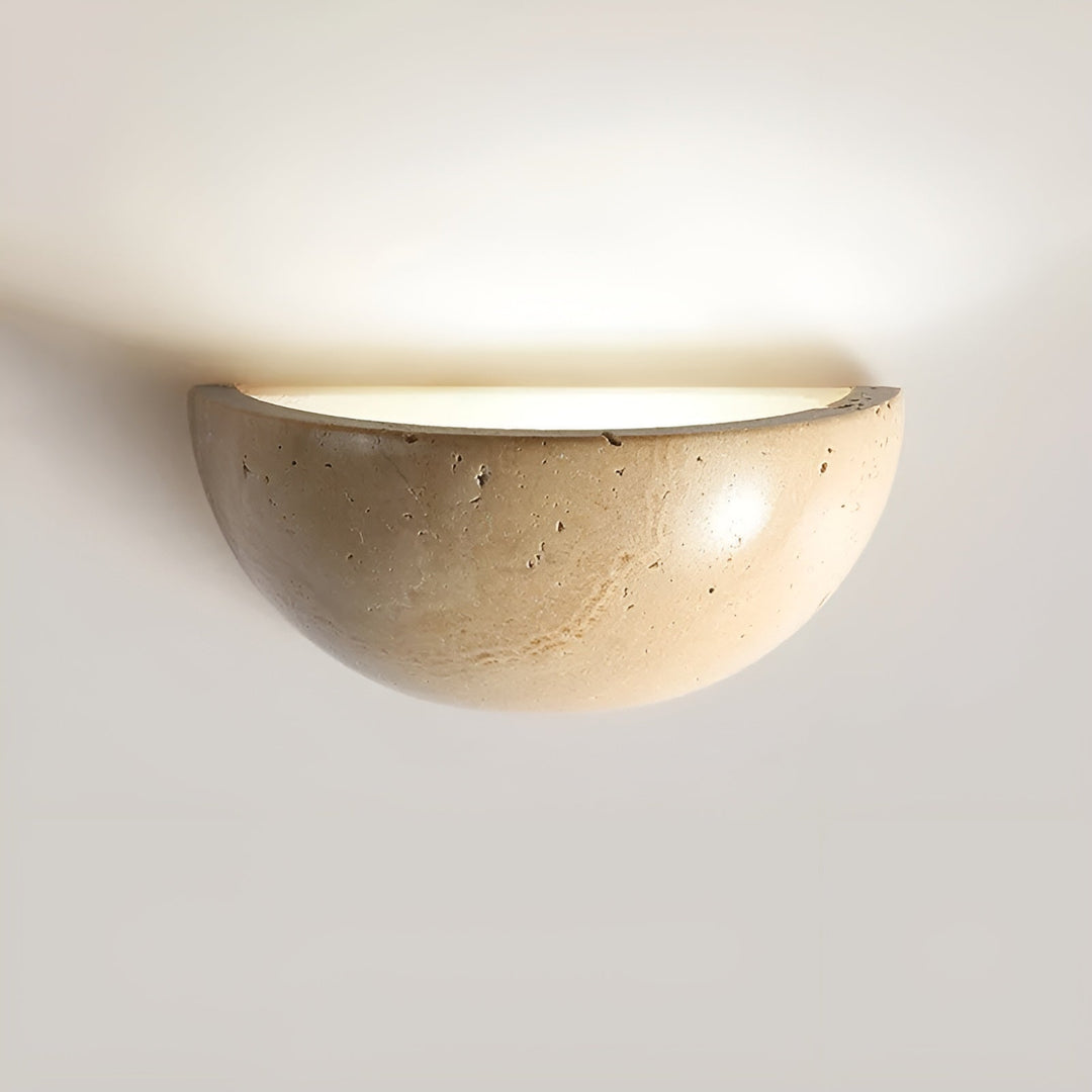 Half-Round LED Wabi-Sabi Wall Lamp - ZenGlow | Stornfield
