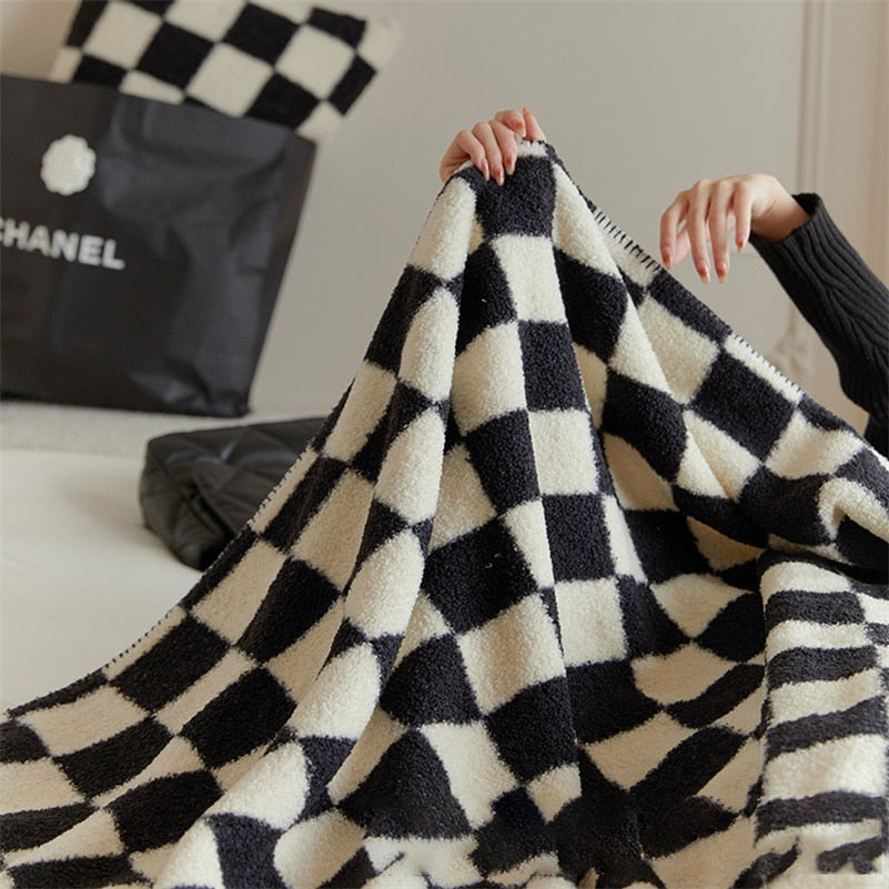 Plain Check Throw | Stornfield