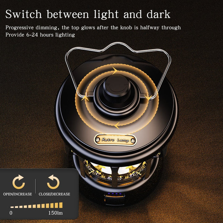Retro Power Bank Camping LED Lamp | Stornfield