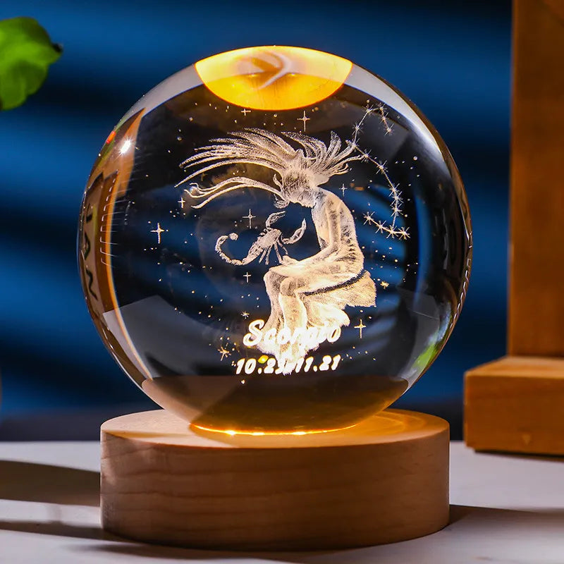 Constellation Crystal Ball Night Light | Stornfield