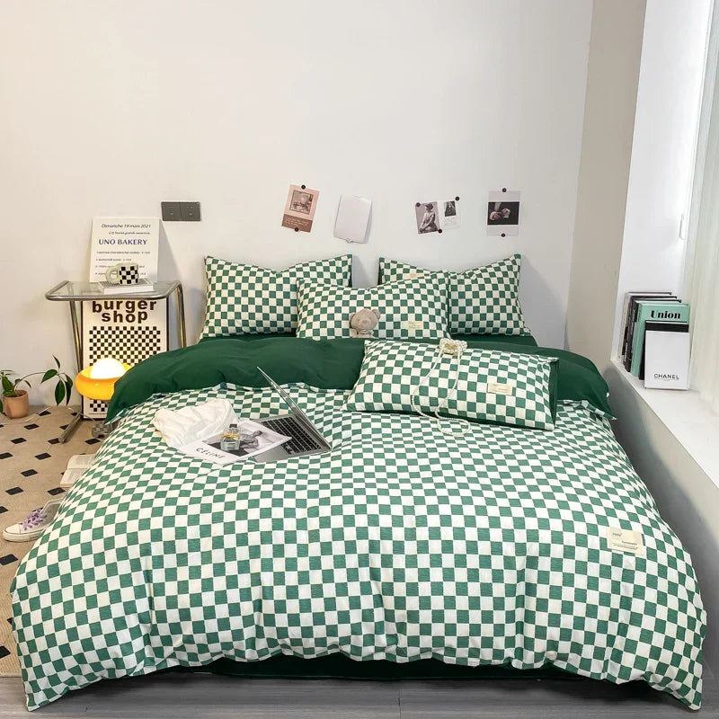 Stornfield | KaroSleep | Ensemble de literie complet avec taie d'oreiller