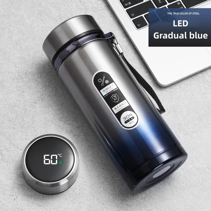 TempraBottle – Smart Thermos Bottle with LED Temperature Display (800ml–1L) | Stornfield
