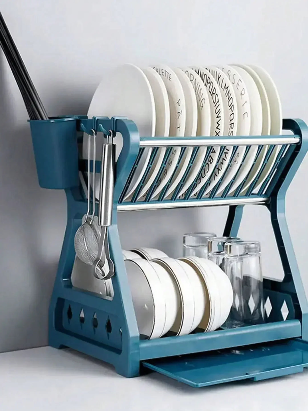 Foldable dish organizer – Practical draining rack for dishes, space-saving and easy to clean, perfect for modern kitchens and small spaces | Stornfield