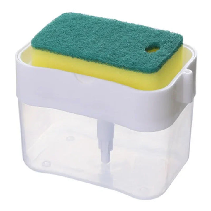 Kitchen Soap Dispenser with Sponge Holder | Push-Type Stornfield