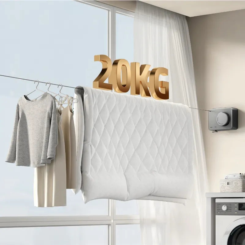 Telescopic InvisiStornfielde Space Saving Clothes Drying Line | Stornfield