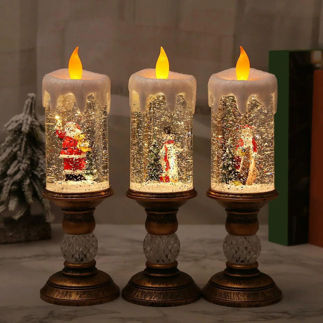 Crystal Echo Christmas Water Candle | Stornfield
