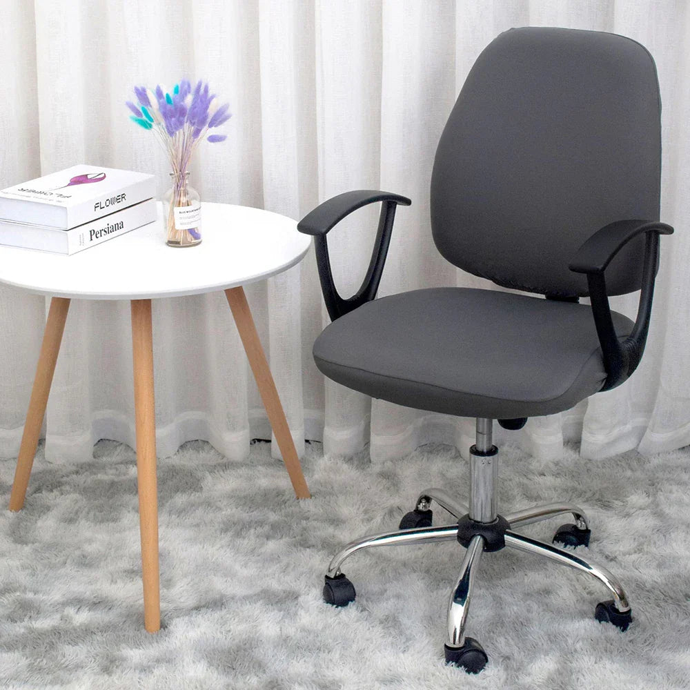 Stornfield | 2-Piece Split Pink Office Chair Covers