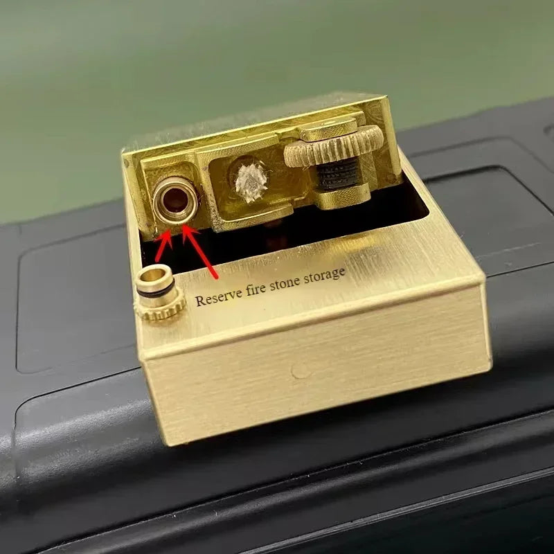 Timeless Brass Matchbox Handmade Kerosene Lighter | Stornfield
