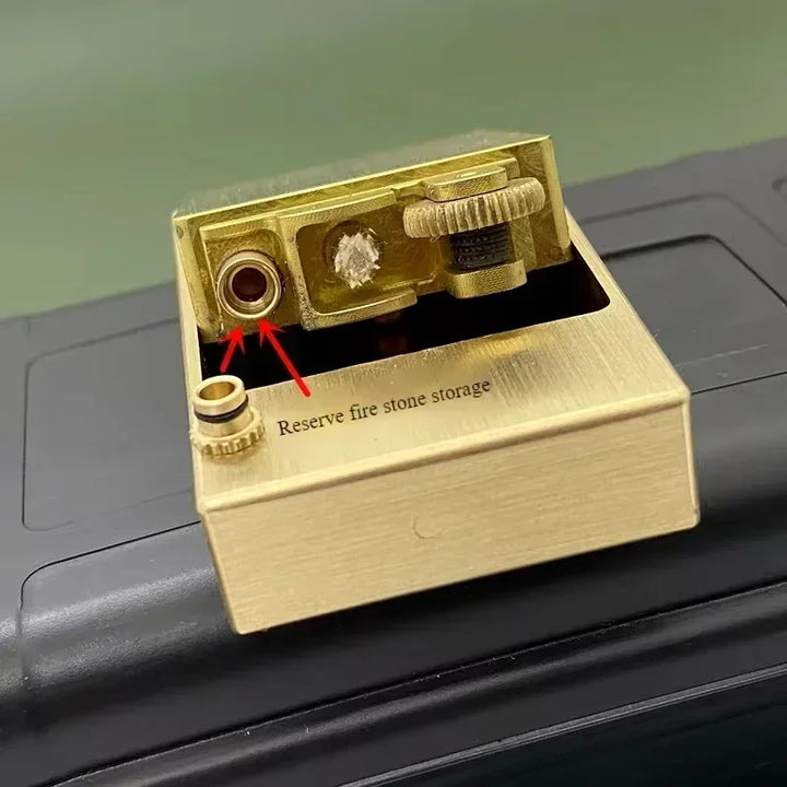 Timeless Brass Matchbox Handmade Kerosene Lighter | Stornfield