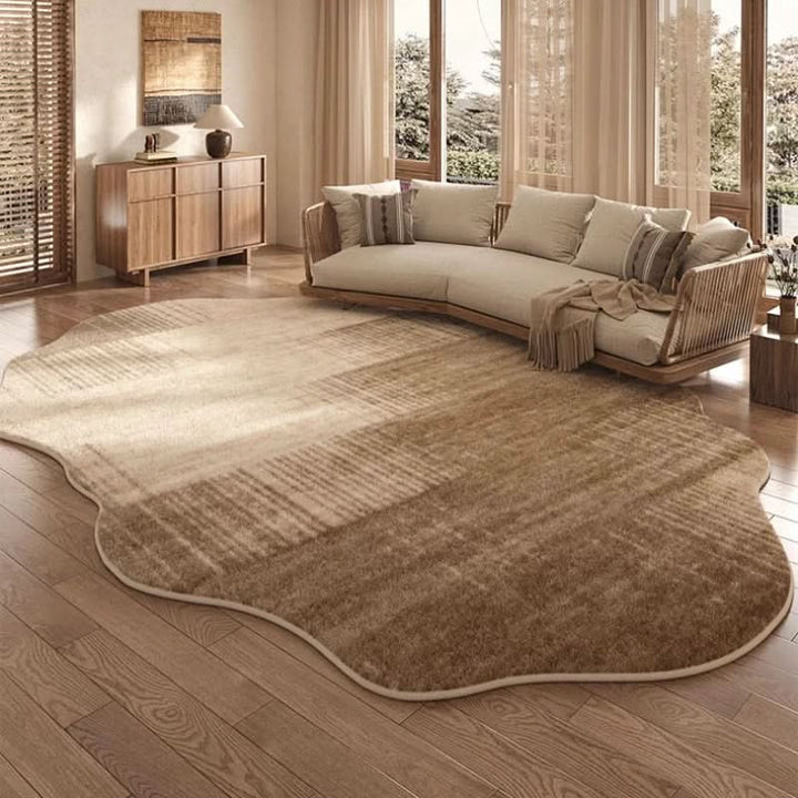 Stornfield | Irregular Plush Washable Rug for Bedroom and Living Room
