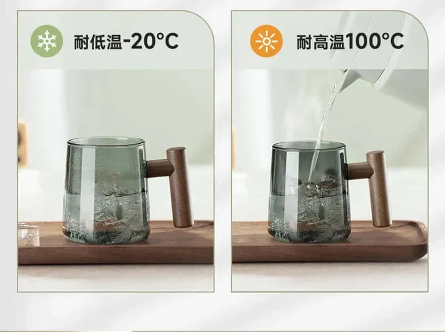 Stornfield | Ultra-modern glass teacup with infuser and lid