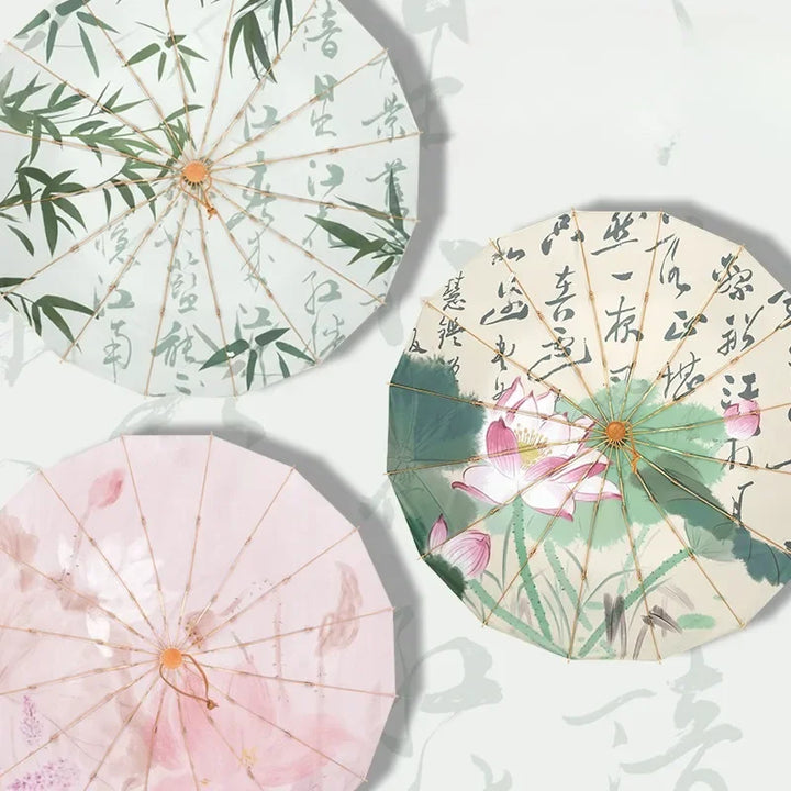 Handmade Bamboo Calligraphy Umbrella | Stornfield