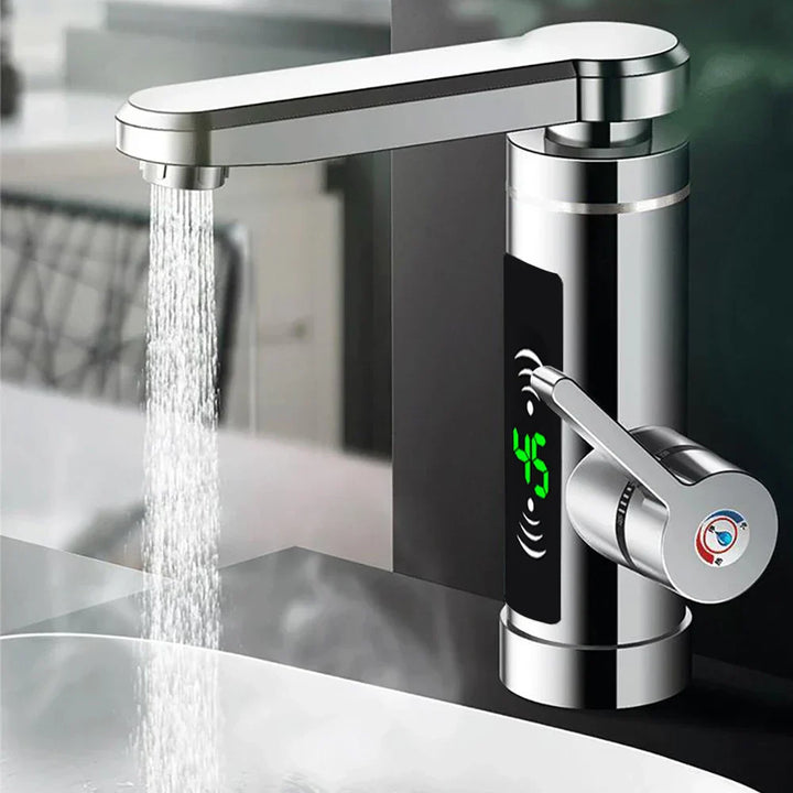 Stornfield | ThermoFlow 3000W Instant Heating Kitchen Tap with 360° Rotating Spout – Stainless Steel & Energy Efficient