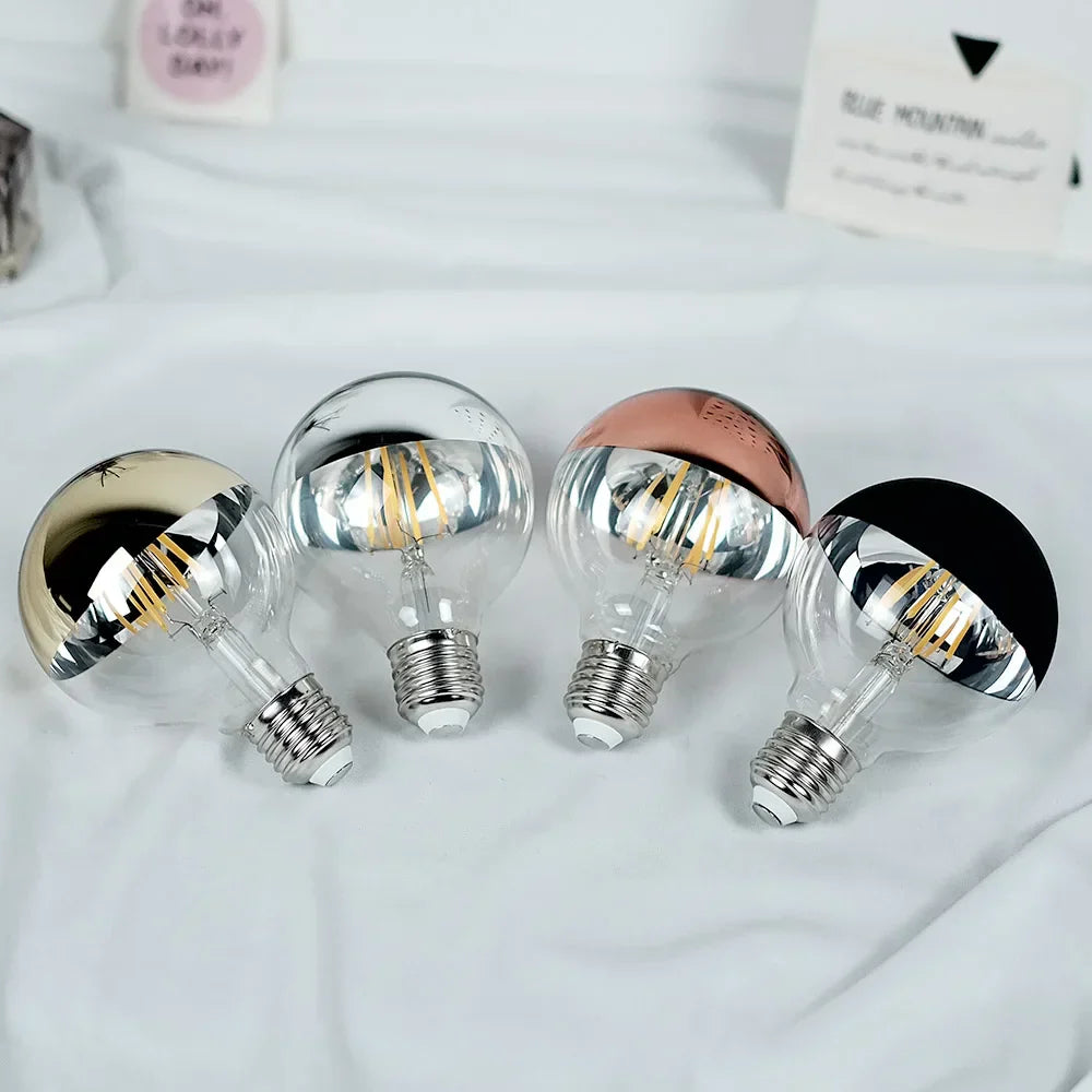Vintage LED Bulb – Retro Table Lamp with Wooden Base | Stornfield