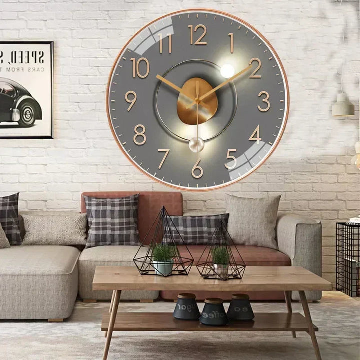 SilentTime - Classic Style Digital Wall Clock - 8 Inch Stornfield