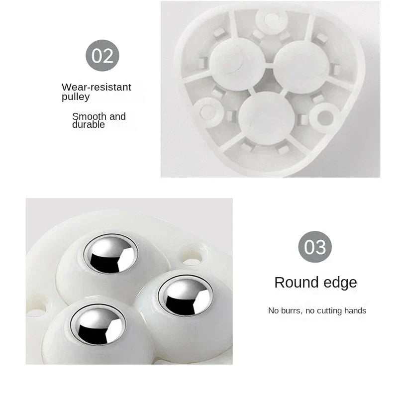 Stornfield | Fully Swiveling Self-Adhesive Furniture Wheels