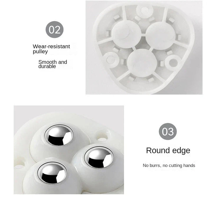 Stornfield | Fully Swiveling Self-Adhesive Furniture Wheels