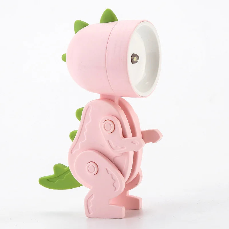 Stornfield | Cute LED Night Light - Mini Dog, Deer, Dinosaur Foldable Table Lamp for Children's Bedroom