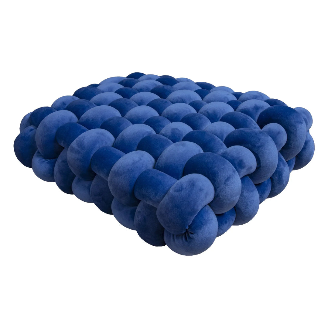 Thick woven knot cushion | Stornfield