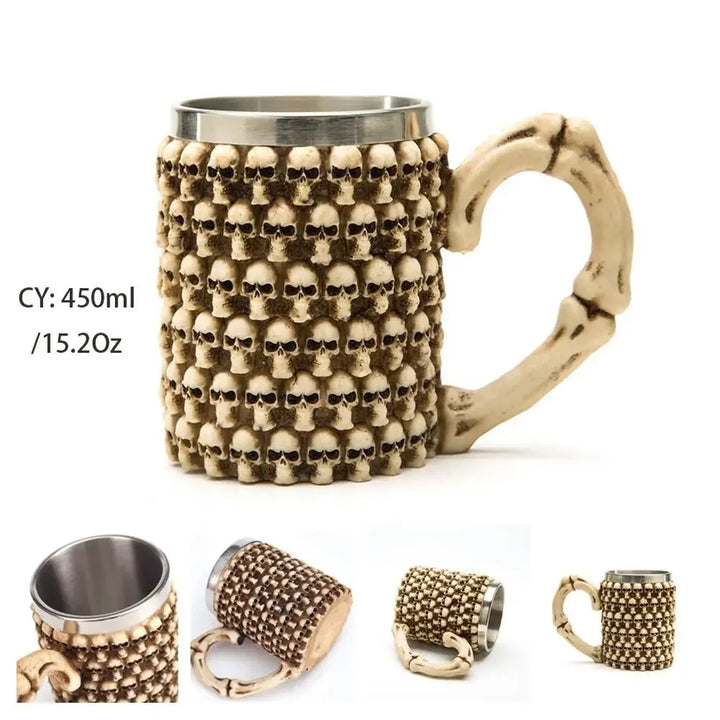 Stornfield | Medieval Dragon Stainless Steel Resin Mug as Coffee Mug or Tea Mug