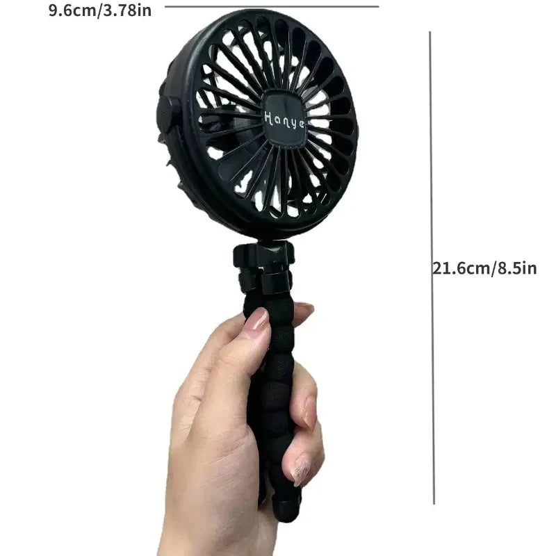 Rechargeable Baby Stroller Fan: Handheld USB Bladeless Mini Ventilator - Silent Cooling for Outdoor Use, Neck and Table Fan | Stornfield