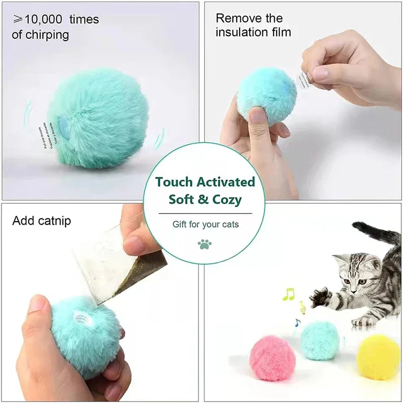 Stornfield | – Smarter Interactive Plush Ball for Cats | Buy 1, Get 1 Free 🎁