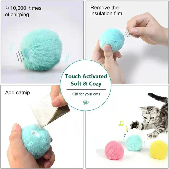 Stornfield | – Smarter Interactive Plush Ball for Cats | Buy 1, Get 1 Free 🎁