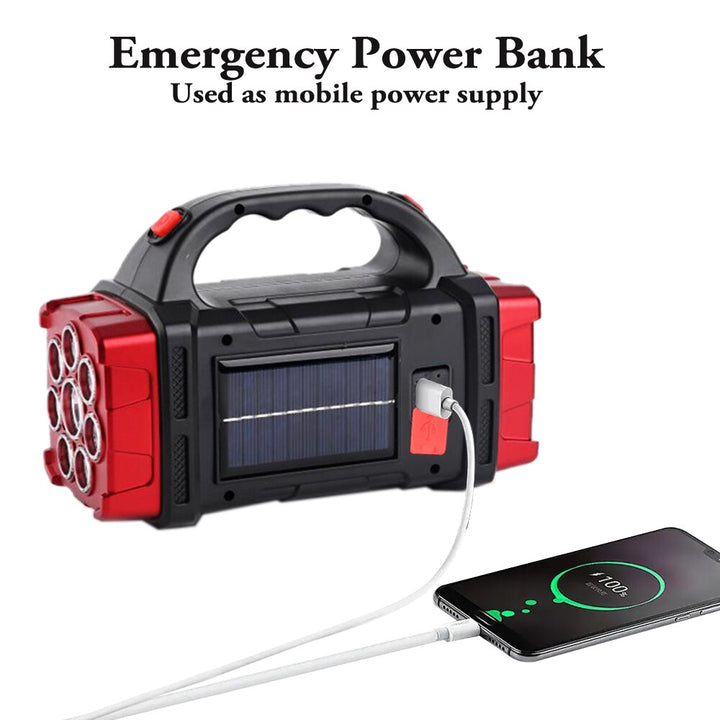 Solar Blast Powerful Power Bank LED Flashlight | Stornfield