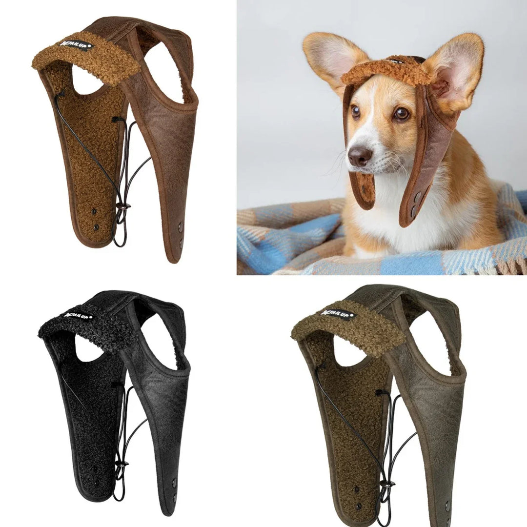 Winter pilot cap for pets warm and comfortable Stornfield