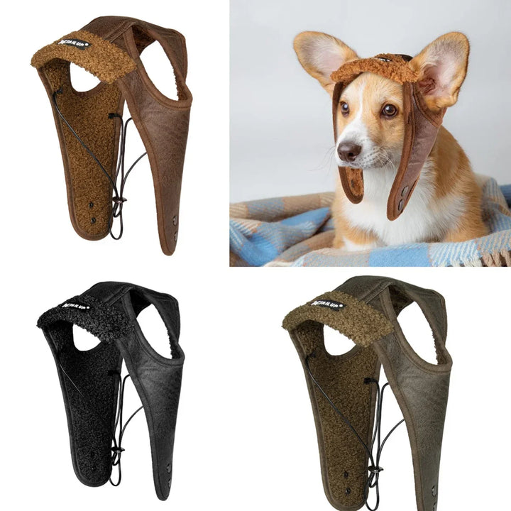 Winter pilot cap for pets warm and comfortable Stornfield