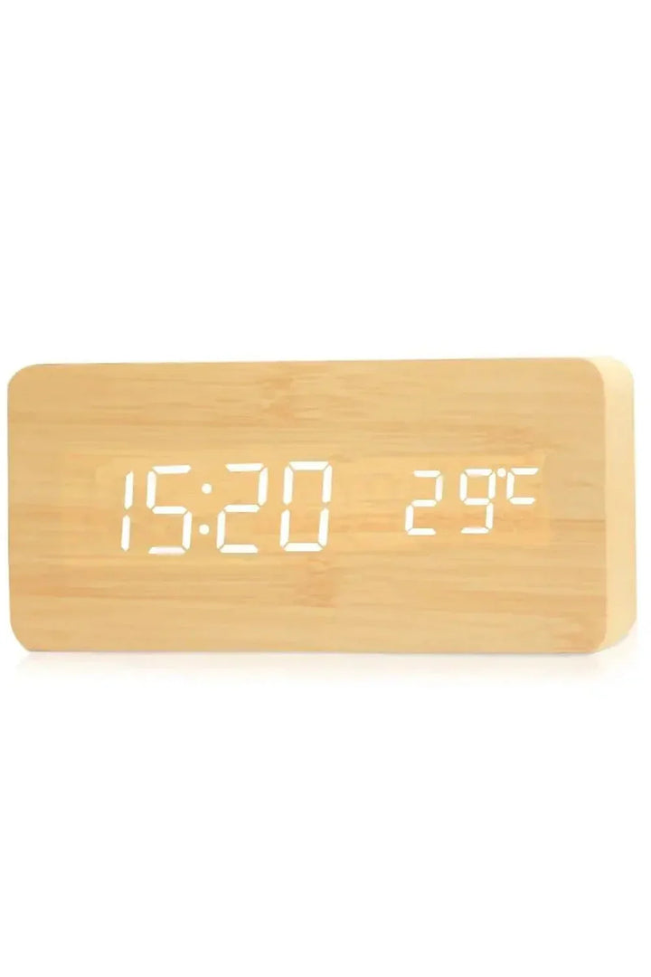 Stornfield | Wooden LED Digital Clock