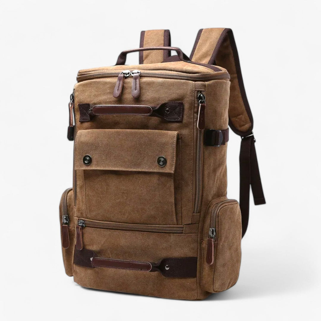 Stornfield | Vintage Canvas Backpack – Stylish & Functional with Laptop Compartment for Everyday & Adventure