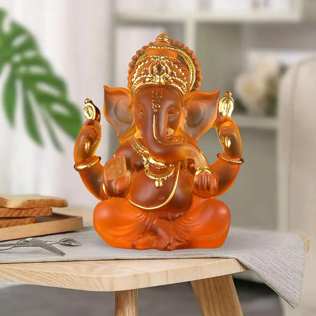 Stornfield | Rare Colored Semi-Transparent Ganesh Statues for Luck in Your Home