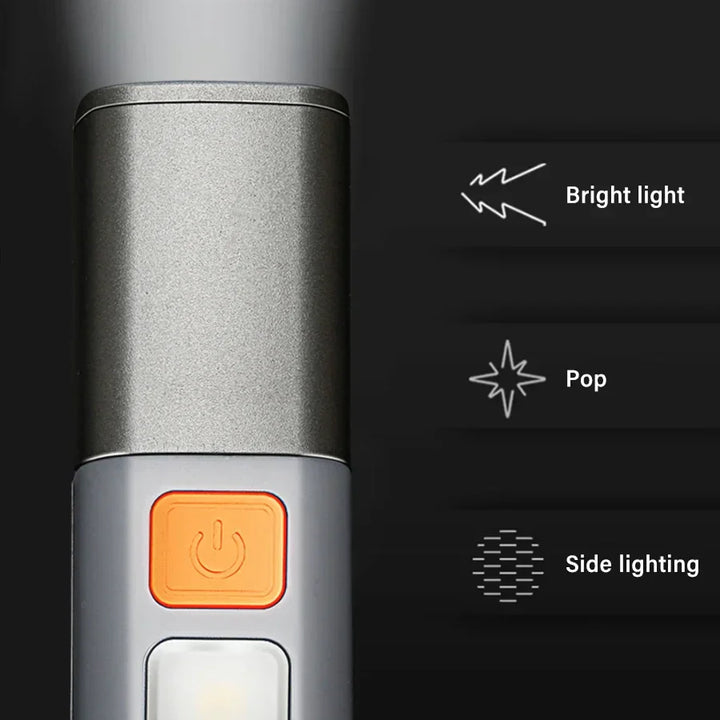 Ultra-Bright Long Shot USB Rechargeable Flashlight | Stornfield